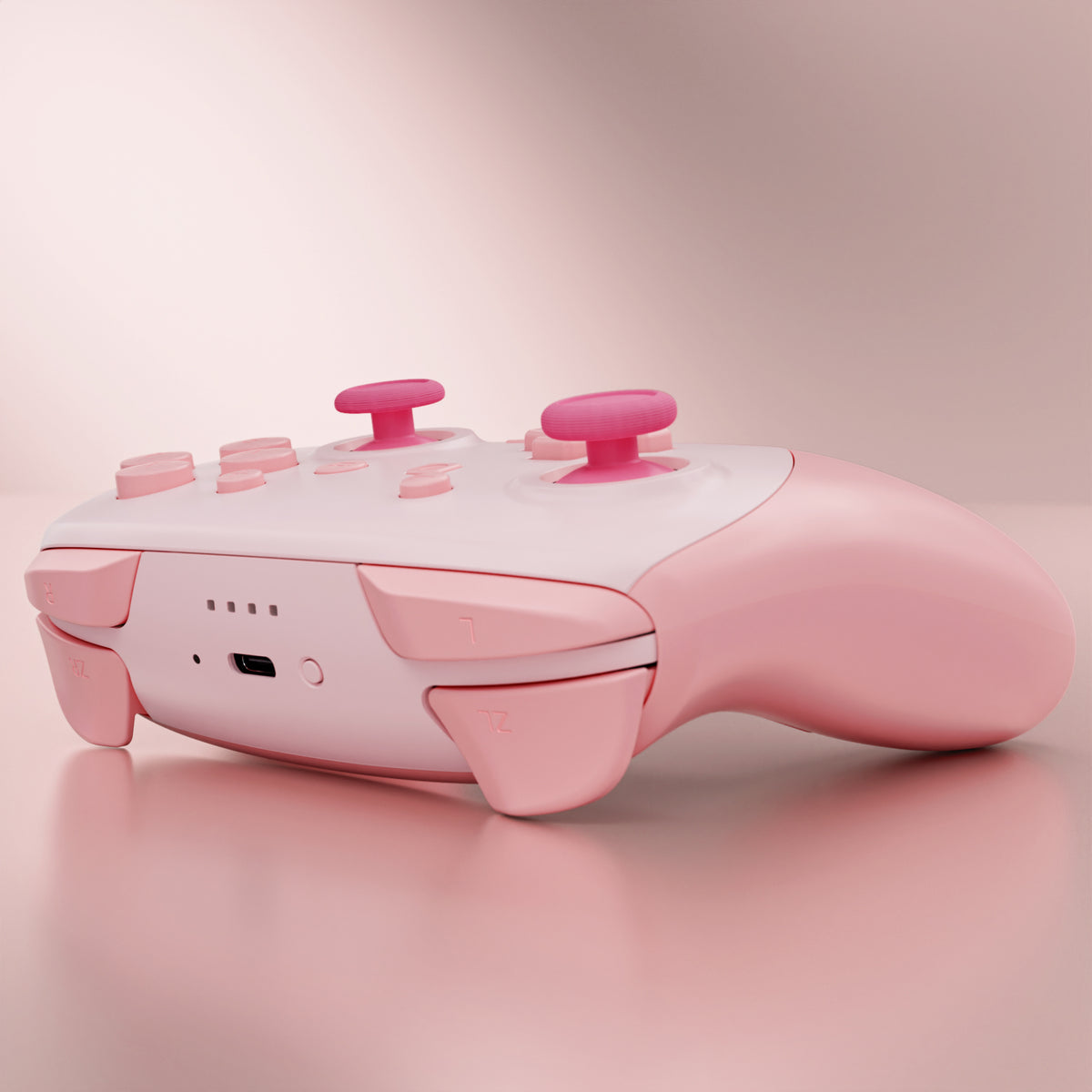 eXtremeRate DIY Replacement Full Set Shells with Buttons for Nintendo Switch 2 Pro Controller - Puffy Pink