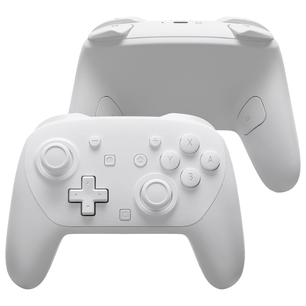 eXtremeRate DIY Replacement Full Set Shells with Buttons for Nintendo Switch 2 Pro Controller - White