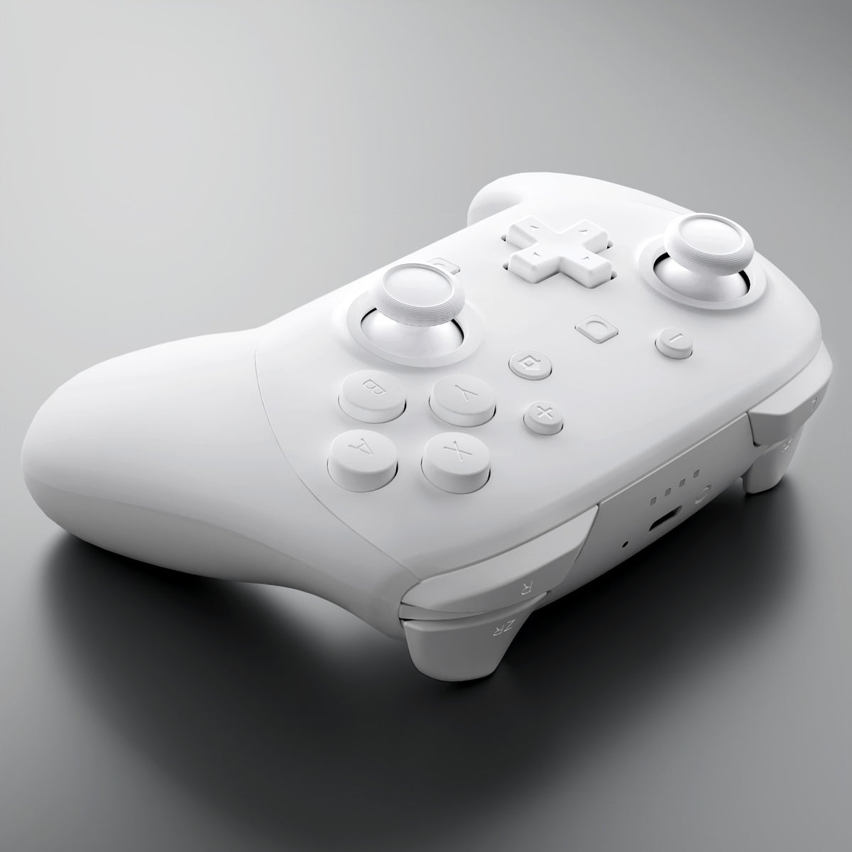 eXtremeRate DIY Replacement Full Set Shells with Buttons for Nintendo Switch 2 Pro Controller - White