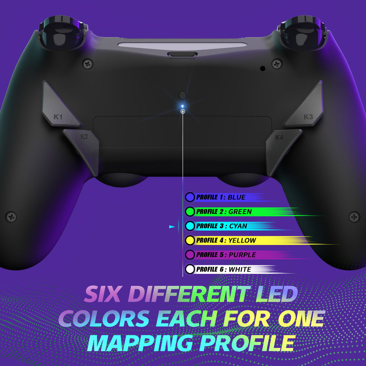 eXtremeRate Dawn Type-C Version Remap Kit for PS4 Slim Pro Controller JDM-040/050/055 - Black
