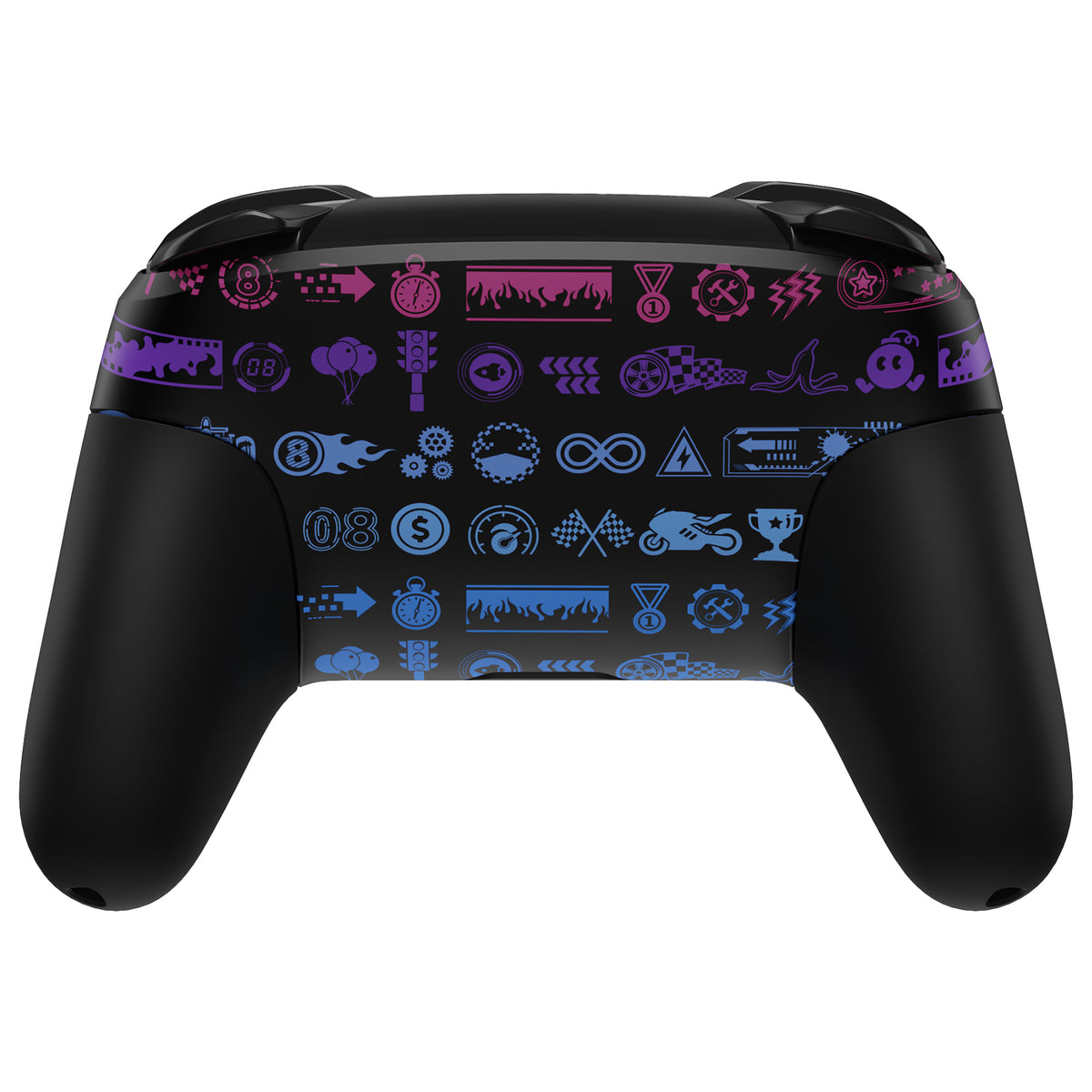 eXtremeRate Replacement Full Set Shell Faceplate Backplate Handles with Button Kit for Nintendo Switch Pro - Deluxe Championship