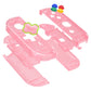 eXtremeRate Dpad Version Replacement Full Set Shell Case with Buttons for Joycon of NS Switch - Cherry Pink