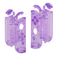 eXtremeRate Dpad Version Replacement Full Set Shell Case with Buttons for Joycon of NS Switch - Clear Atomic Purple