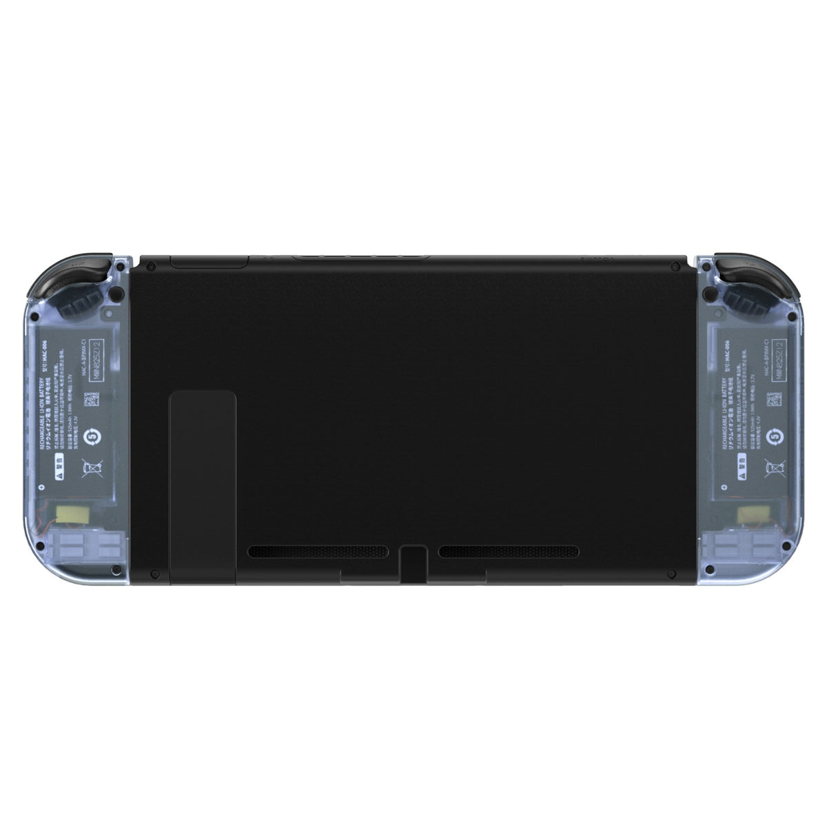 eXtremeRate Dpad Version Replacement Full Set Shell Case with Buttons for Joycon of NS Switch - Clear Glacier Blue