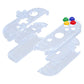 eXtremeRate Dpad Version Replacement Full Set Shell Case with Buttons for Joycon of NS Switch - Clear Glacier Blue
