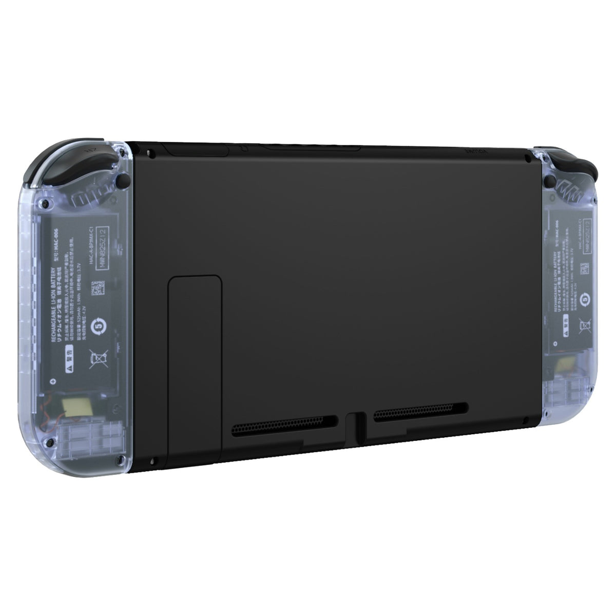 eXtremeRate Dpad Version Replacement Full Set Shell Case with Buttons for Joycon of NS Switch - Clear Glacier Blue