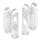eXtremeRate Dpad Version Replacement Full Set Shell Case with Buttons for Joycon of NS Switch - Transparent Clear
