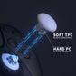 EDGE Sticks Replacement Interchangeable Thumbsticks for PS5 & PS4 All Model Controllers - Solid White eXtremeRate