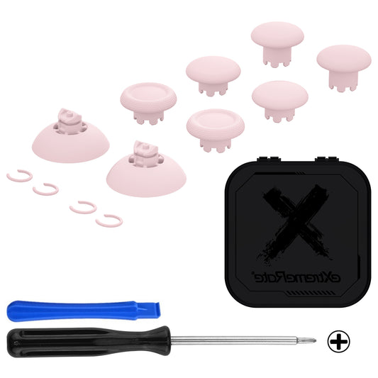 eXtremeRate EDGE Sticks Replacement Interchangeable Thumbsticks for PS5 & PS5 Edge & PS4 All Model Controllers - Cherry Blossoms