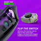 eXtremeRate FLEXOR Clicky Rubberized Side Rails Grips Trigger Stop Kit for Xbox Series X/S Controller & Xbox Core Controller - Chameleon Green Purple eXtremeRate