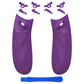 eXtremeRate FLEXOR Rubberized Side Rails Grips Trigger Stop Kit for Xbox Series X/S Controller & Xbox Core Controller - Mist Purple