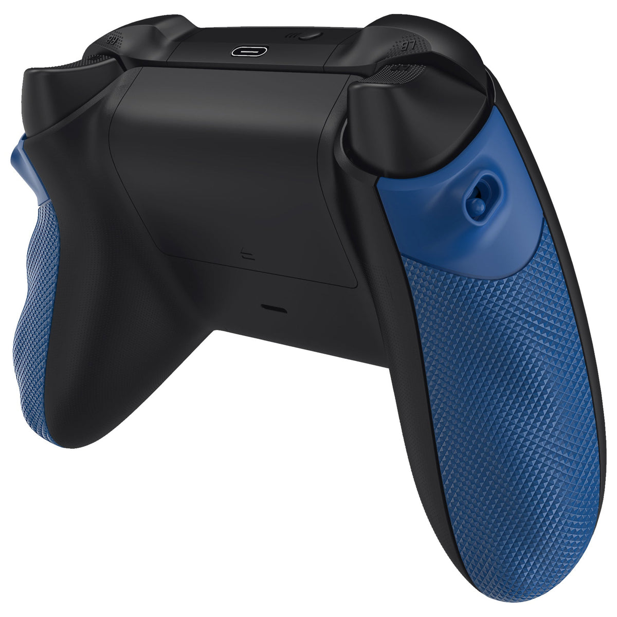 eXtremeRate FLEXOR Rubberized Side Rails Grips Trigger Stop Kit for Xbox Series X/S Controller & Xbox Core Controller - Yale Blue eXtremeRate
