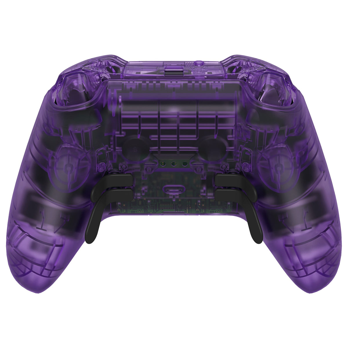 eXtremeRate Full Set Shell with Buttons for Xbox One Elite Series 2 & Elite 2 Core Controller (Model 1797) - Clear Atomic Purple eXtremeRate