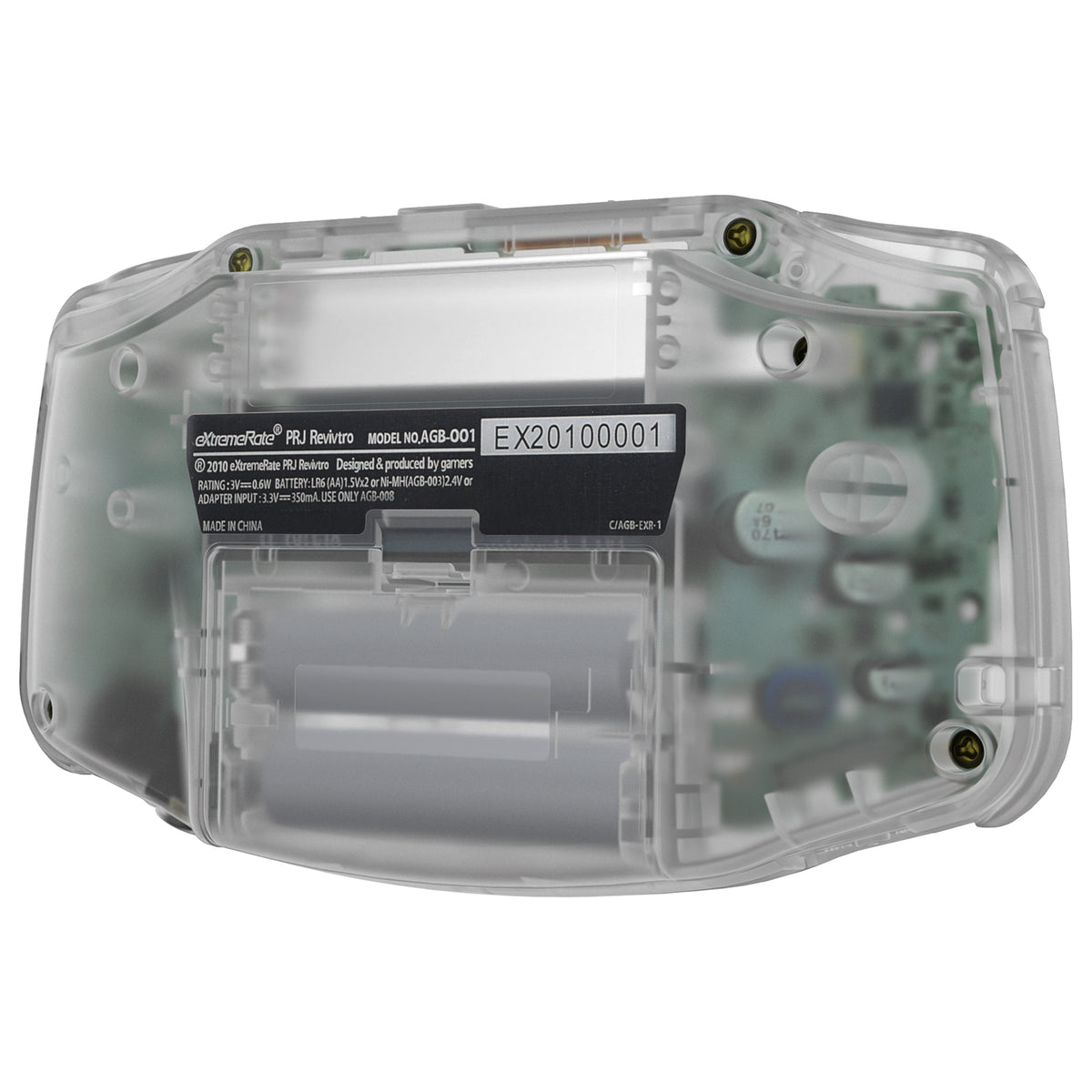 eXtremeRate IPS Ready Upgraded GBA Replacement Full Set Shells with Buttons for Gameboy Advance, Compatible with Both IPS & Standard LCD - Glow in Dark - Green
