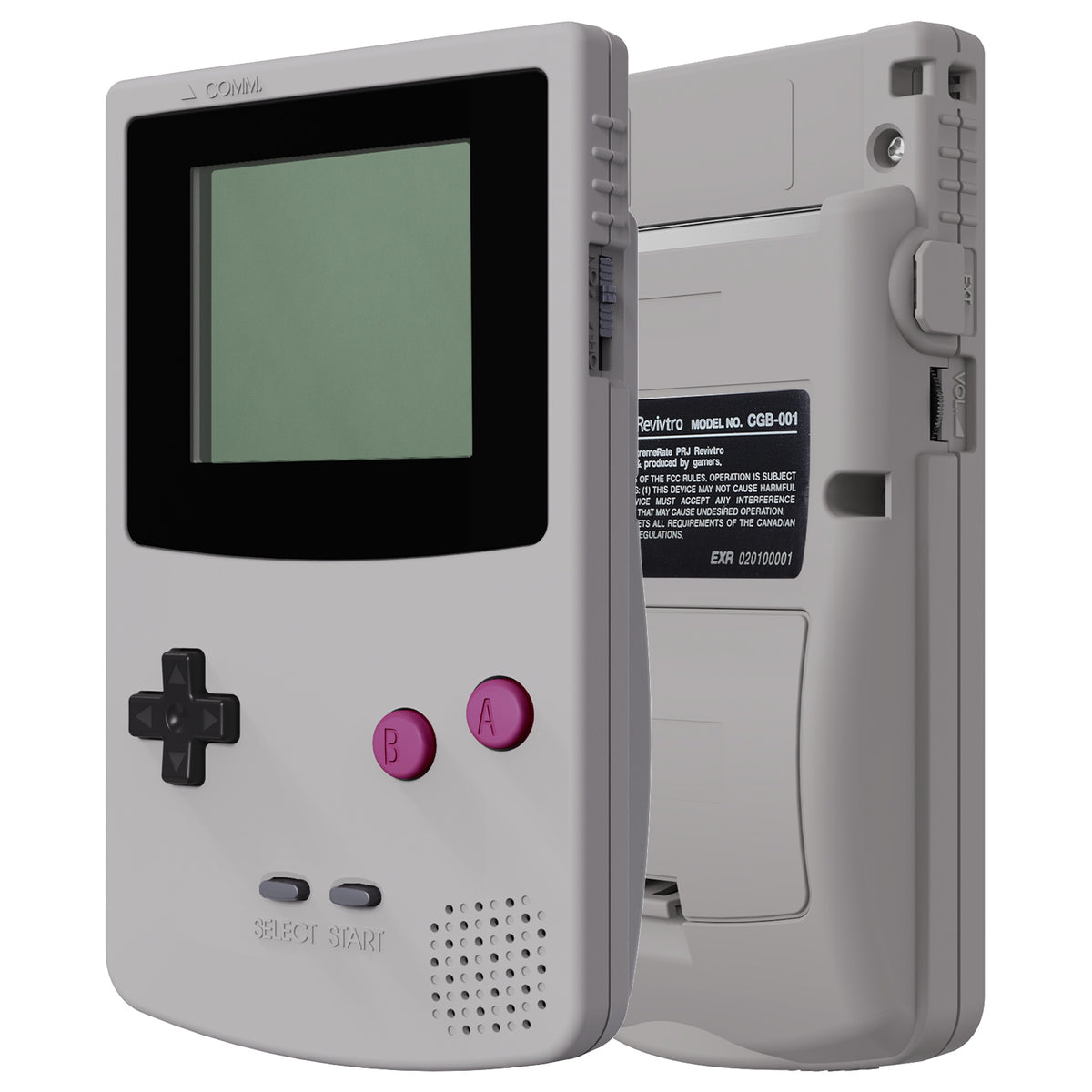 eXtremeRate IPS Ready Upgraded GBC Replacement Full Set Shells with Buttons for Gameboy Color, Compatible with GBC OSD IPS & Regular IPS & Standard LCD - Classic Gray