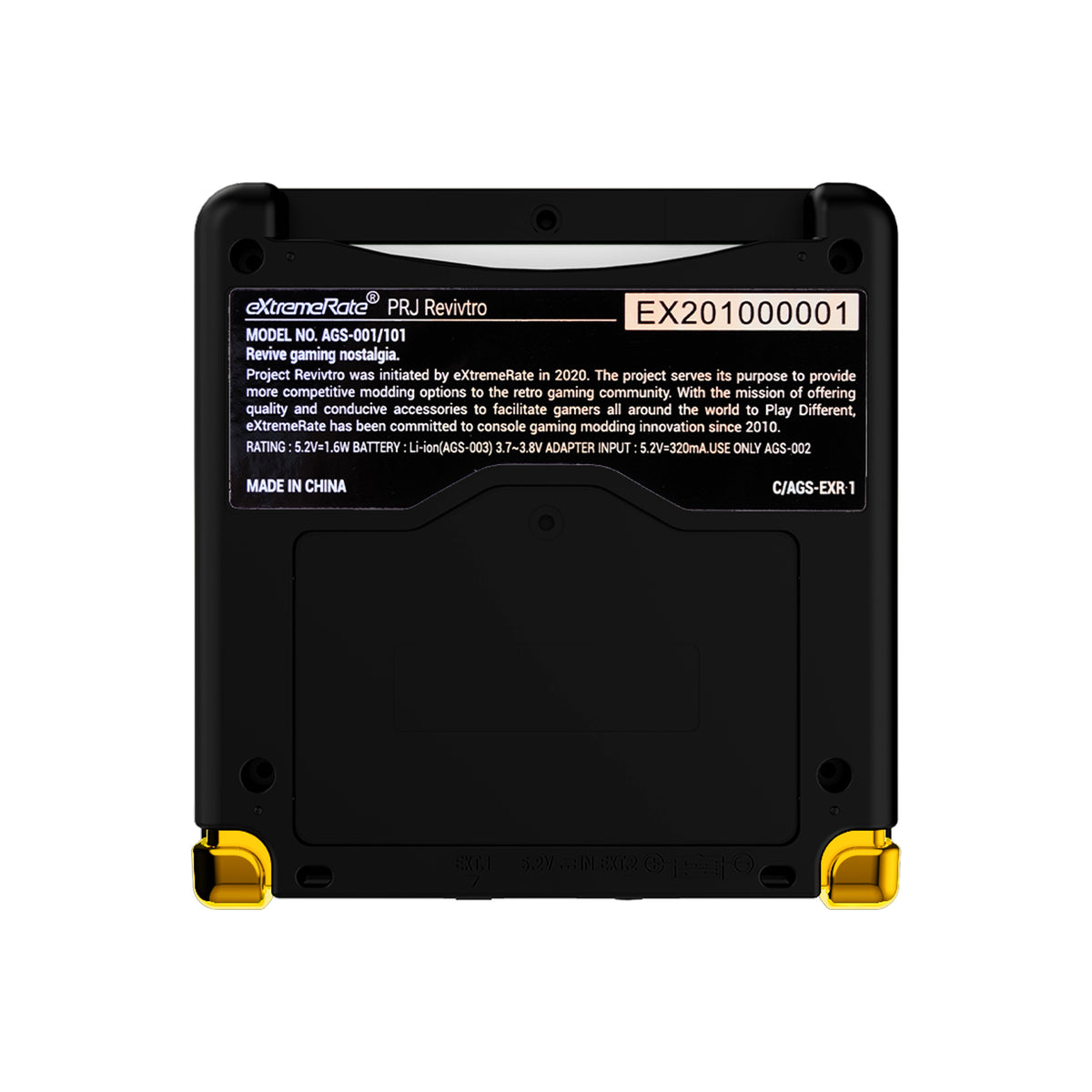 eXtremeRate IPS Ready Upgraded Replacement Full Set Shells with Buttons for Gameboy Advance SP GBA SP, Compatible with Both IPS & Standard LCD - The Great GOLDEN Wave Off Kanagawa - Black
