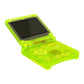 eXtremeRate IPS Ready Upgraded Replacement Full Set Shells with Buttons for Gameboy Advance SP GBA SP, Compatible with Both IPS & Standard LCD - Clear Lime Green
