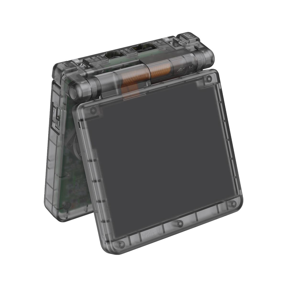 eXtremeRate IPS Ready Upgraded Replacement Full Set Shells with Buttons for Gameboy Advance SP GBA SP, Compatible with Both IPS & Standard LCD - Clear Black