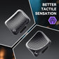 eXtremeRate Interchangeable Back Buttons Bottom Shell for Steam Deck LCD & OLED - with 2 Height Adjustable Buttons - Black eXtremeRate