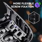 eXtremeRate Interchangeable Back Buttons Bottom Shell for Steam Deck LCD & OLED - with 2 Height Adjustable Buttons - Black eXtremeRate