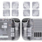 eXtremeRate Interchangeable Back Buttons Bottom Shell for Steam Deck LCD & OLED - with 2 Height Adjustable Buttons - Clear