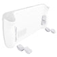 eXtremeRate Interchangeable Back Buttons Bottom Shell for Steam Deck LCD & OLED - with 2 Height Adjustable Buttons - Frosted White