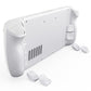 eXtremeRate Interchangeable Back Buttons Bottom Shell for Steam Deck LCD & OLED - with 2 Height Adjustable Buttons - Frosted White