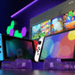 eXtremeRate LED Version AiryDocky DIY Kit Replacement Shell Case with IR Remote Control for Nintendo Switch & Switch OLED Dock - Clear Atomic Purple eXtremeRate