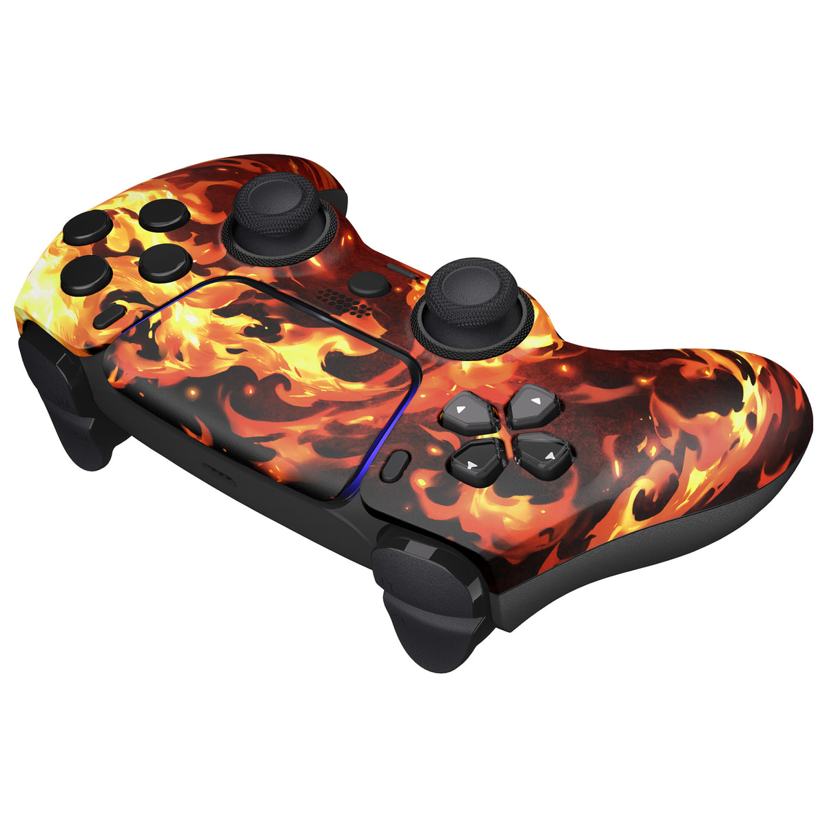 eXtremeRate LUNA Redesigned Replacement Front Shell with Touchpad Compatible with PS5 Controller BDM-010/020/030/040/050/060 - Blazing Magic