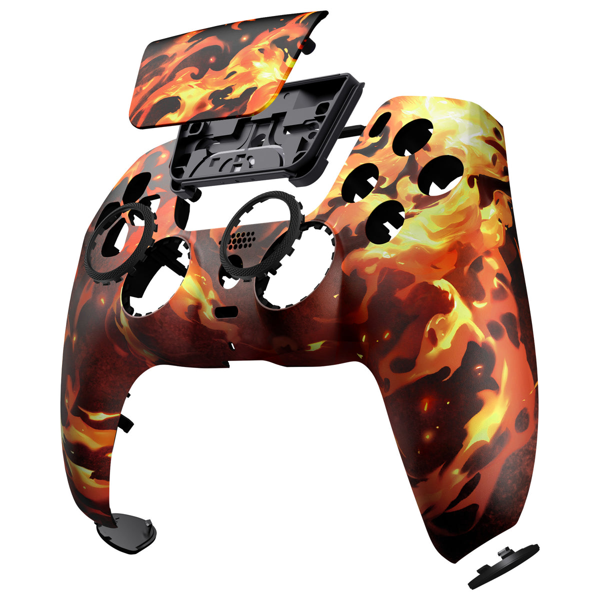eXtremeRate LUNA Redesigned Replacement Front Shell with Touchpad Compatible with PS5 Controller BDM-010/020/030/040/050/060 - Blazing Magic