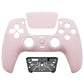 eXtremeRate LUNA Redesigned Replacement Front Shell with Touchpad Compatible with PS5 Controller BDM-010/020/030/040/050/060 - Cherry Blossoms Pink