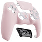eXtremeRate LUNA Redesigned Replacement Front Shell with Touchpad Compatible with PS5 Controller BDM-010/020/030/040/050/060 - Cherry Blossoms Pink