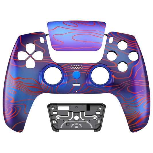 eXtremeRate LUNA Redesigned Replacement Front Shell with Touchpad Compatible with PS5 Controller BDM-010/020/030/040/050/060 - Damascuscamo