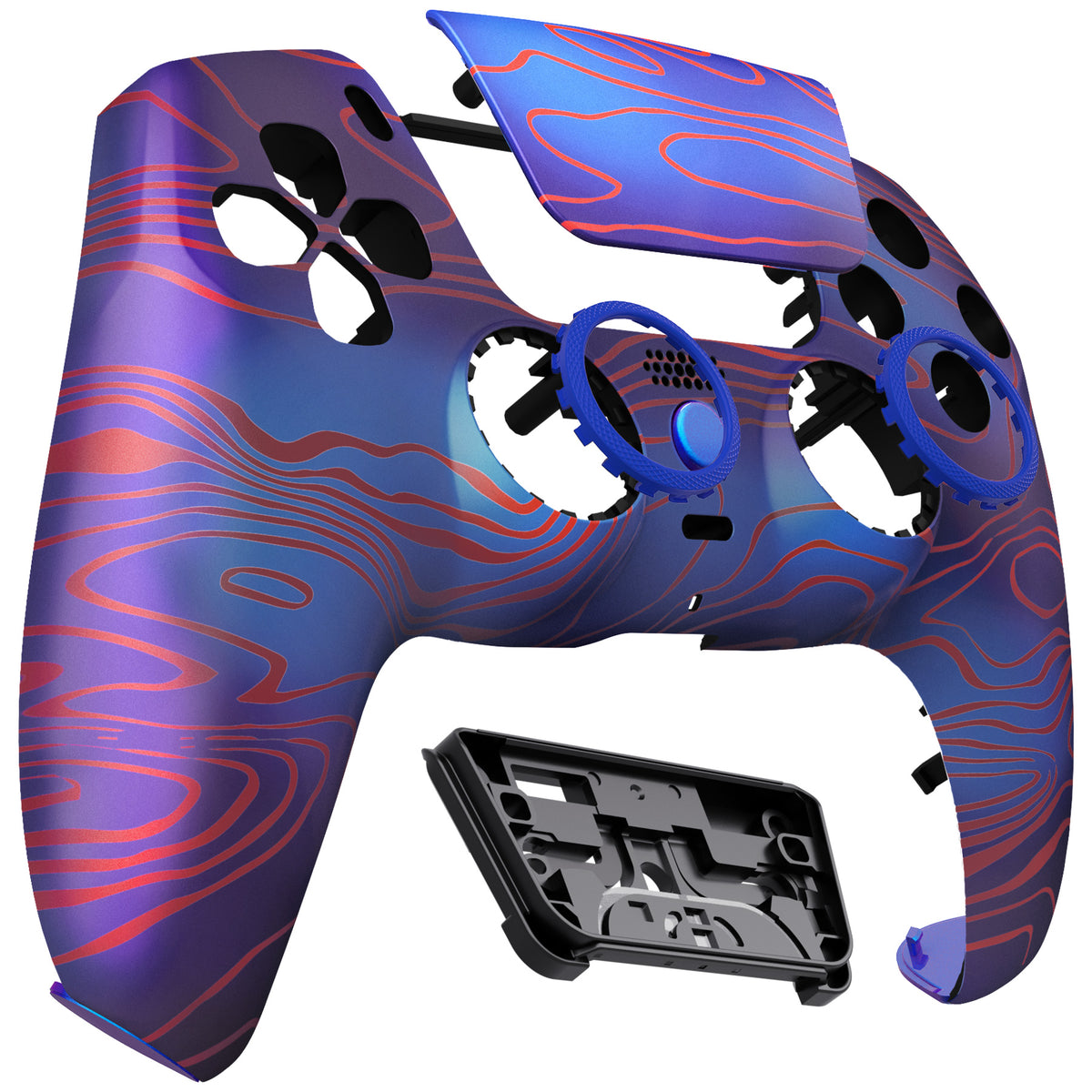 eXtremeRate LUNA Redesigned Replacement Front Shell with Touchpad Compatible with PS5 Controller BDM-010/020/030/040/050/060 - Damascuscamo