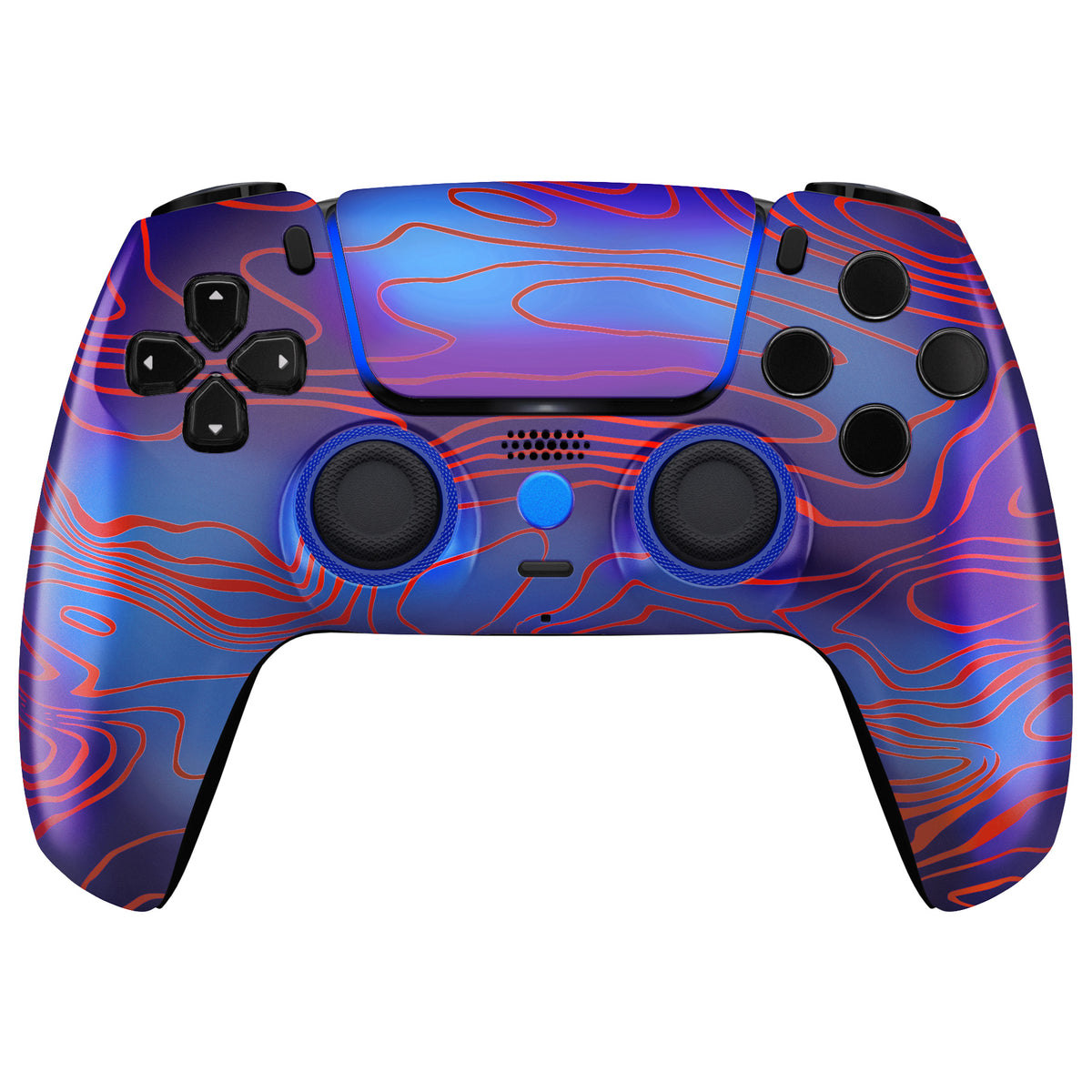 eXtremeRate LUNA Redesigned Replacement Front Shell with Touchpad Compatible with PS5 Controller BDM-010/020/030/040/050/060 - Damascuscamo