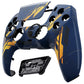 eXtremeRate LUNA Redesigned Replacement Front Shell with Touchpad Compatible with PS5 Controller BDM-010/020/030/040 - Glow in Dark Mecha - Orange eXtremeRate
