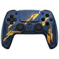 eXtremeRate LUNA Redesigned Replacement Front Shell with Touchpad Compatible with PS5 Controller BDM-010/020/030/040 - Glow in Dark Mecha - Orange eXtremeRate