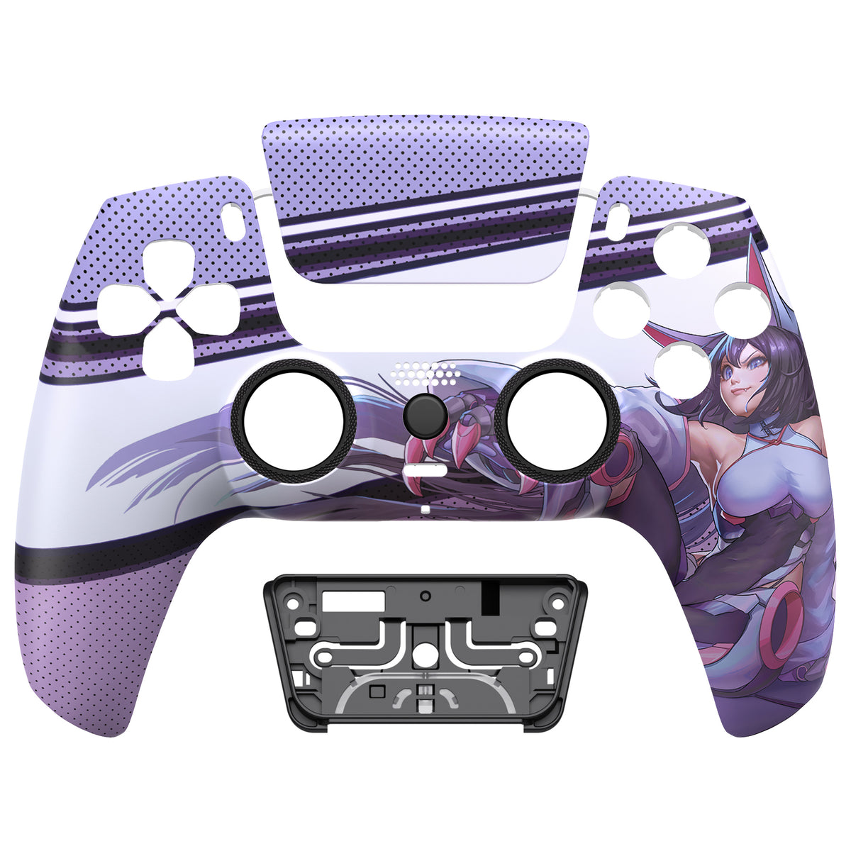 eXtremeRate LUNA Redesigned Replacement Front Shell with Touchpad Compatible with PS5 Controller BDM-010/020/030/040/050/060 - Neko Mecha