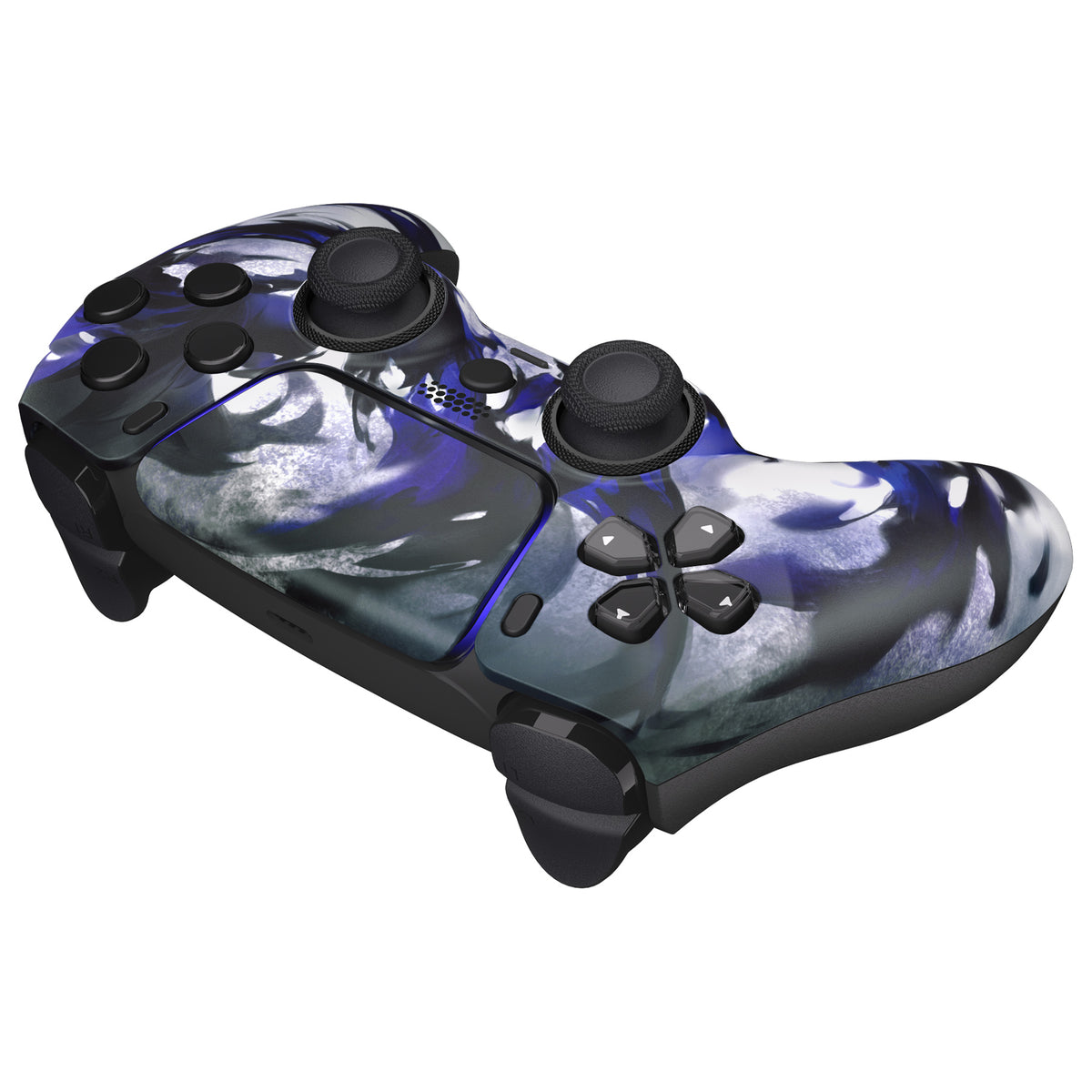 eXtremeRate LUNA Redesigned Replacement Front Shell with Touchpad Compatible with PS5 Controller BDM-010/020/030/040/050/060 - Shadow Magic