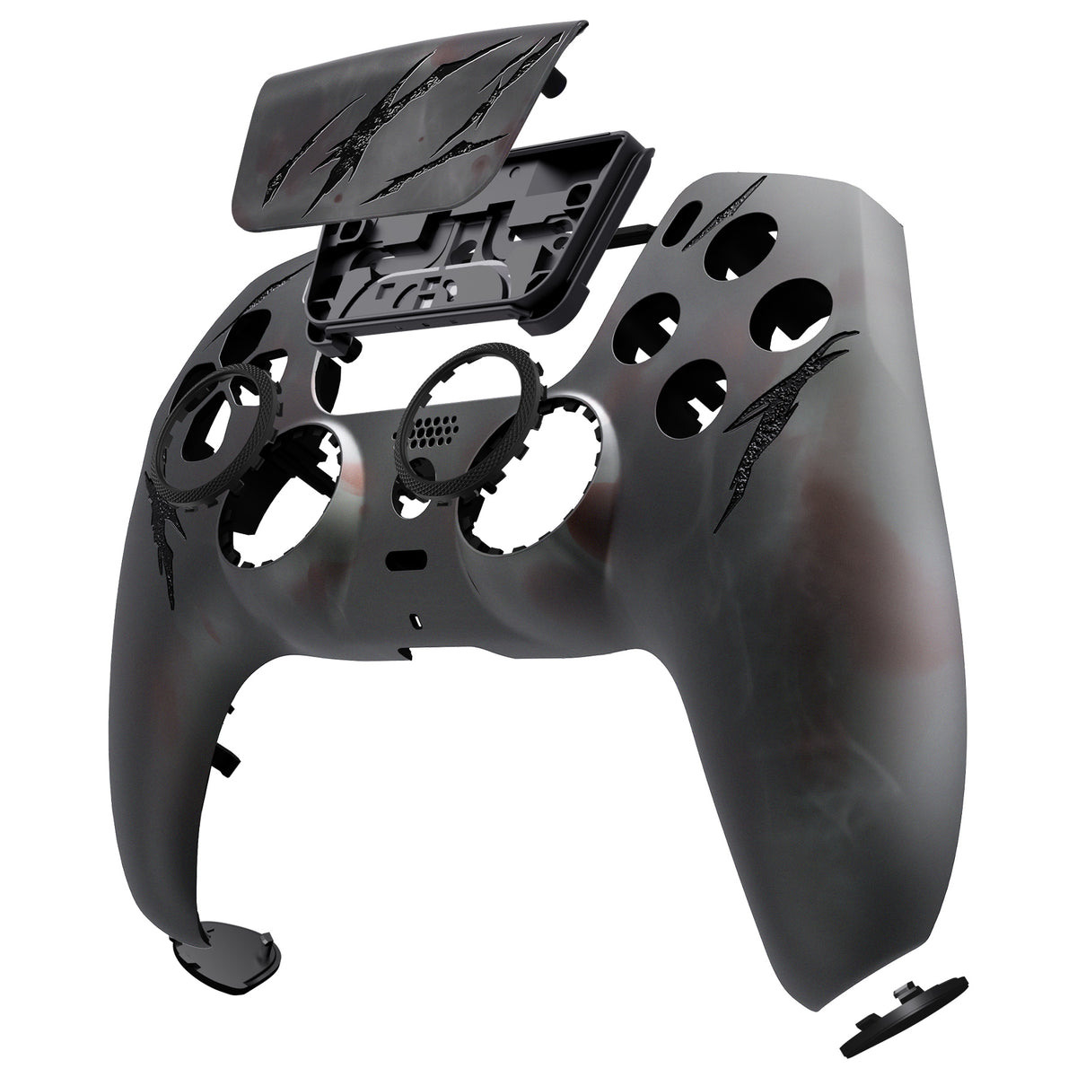 eXtremeRate LUNA Redesigned Replacement Front Shell with Touchpad Compatible with PS5 Controller BDM-010/020/030/040/050 - Blood Mist