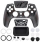 eXtremeRate LUNA Redesigned Replacement Front Shell with Touchpad Compatible with PS5 Controller BDM-010/020/030/040/050 - Blood Mist