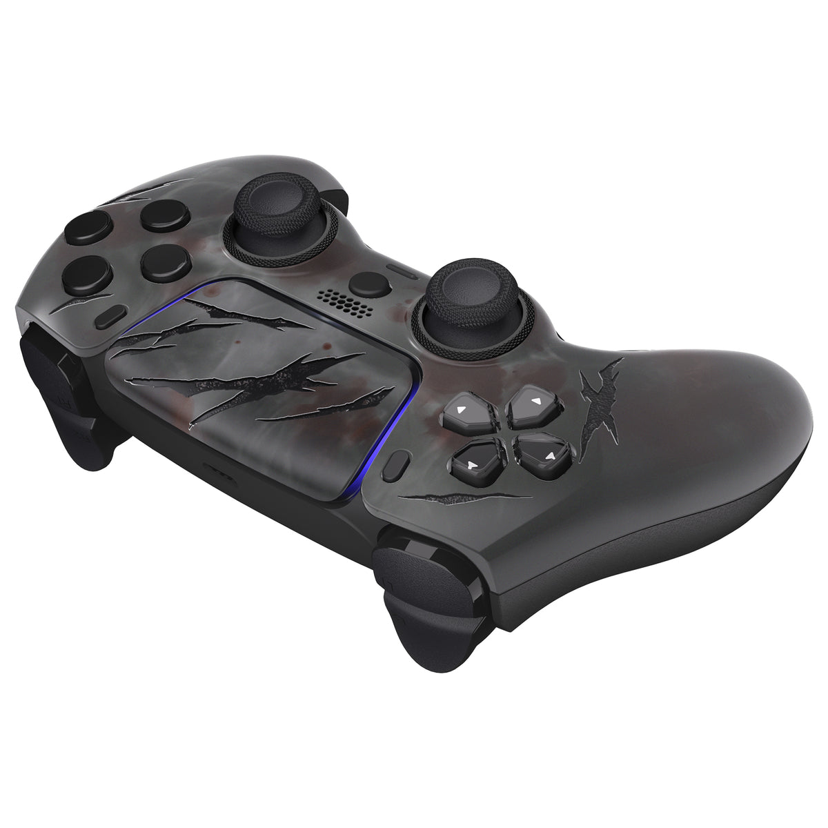 eXtremeRate LUNA Redesigned Replacement Front Shell with Touchpad Compatible with PS5 Controller BDM-010/020/030/040/050 - Blood Mist
