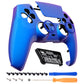 eXtremeRate LUNA Redesigned Replacement Front Shell with Touchpad Compatible with PS5 Controller BDM-010/020/030/040 - Chameleon Purple Blue eXtremeRate