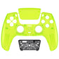 eXtremeRate LUNA Redesigned Replacement Front Shell with Touchpad Compatible with PS5 Controller BDM-010/020/030/040/050 - Clear Lime Green eXtremeRate