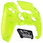 eXtremeRate LUNA Redesigned Replacement Front Shell with Touchpad Compatible with PS5 Controller BDM-010/020/030/040/050 - Clear Lime Green eXtremeRate