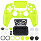 eXtremeRate LUNA Redesigned Replacement Front Shell with Touchpad Compatible with PS5 Controller BDM-010/020/030/040/050 - Clear Lime Green eXtremeRate