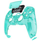 eXtremeRate LUNA Redesigned Replacement Front Shell with Touchpad Compatible with PS5 Controller BDM-010/020/030/040/050 - Emerald Green eXtremeRate