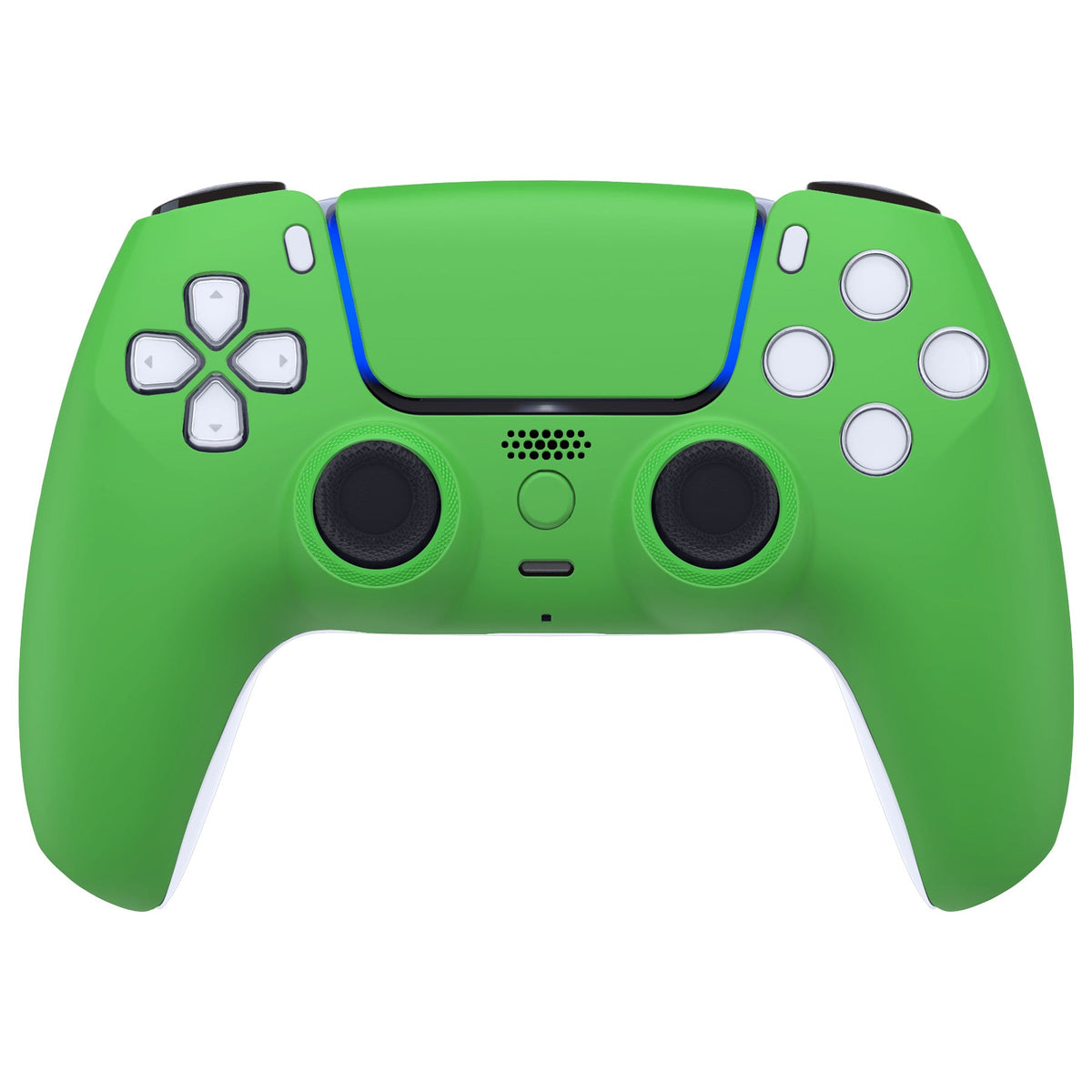 eXtremeRate LUNA Redesigned Replacement Front Shell with Touchpad Compatible with PS5 Controller BDM-010/020/030/040/050 - Green eXtremeRate