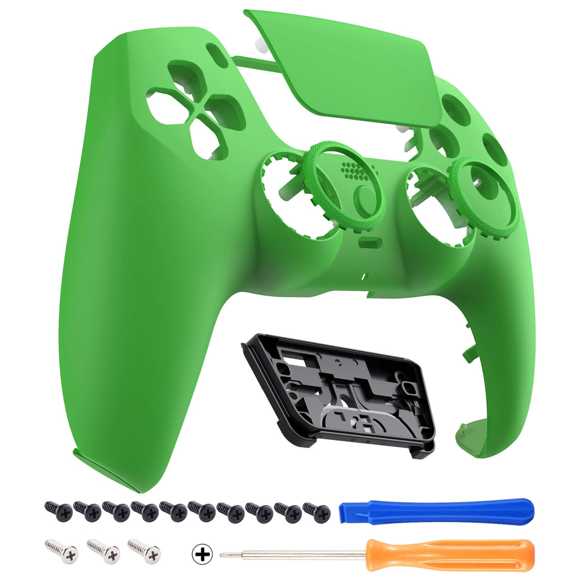 eXtremeRate LUNA Redesigned Replacement Front Shell with Touchpad Compatible with PS5 Controller BDM-010/020/030/040/050 - Green eXtremeRate