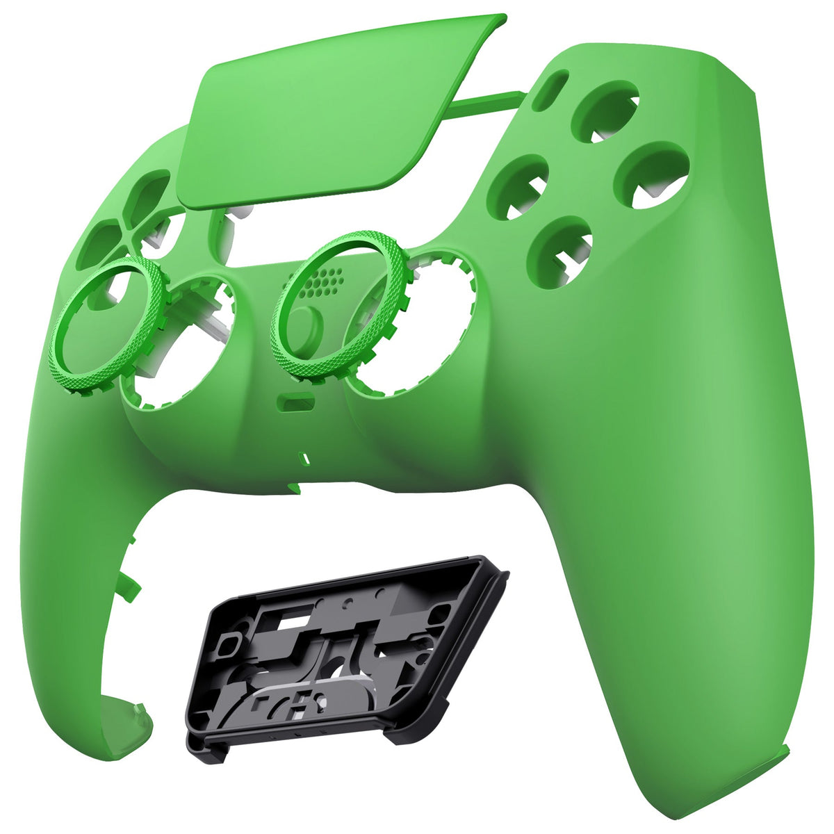 eXtremeRate LUNA Redesigned Replacement Front Shell with Touchpad Compatible with PS5 Controller BDM-010/020/030/040/050 - Green eXtremeRate